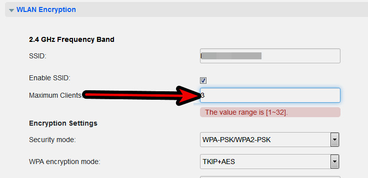 Increase Max Client Limits of the Router
