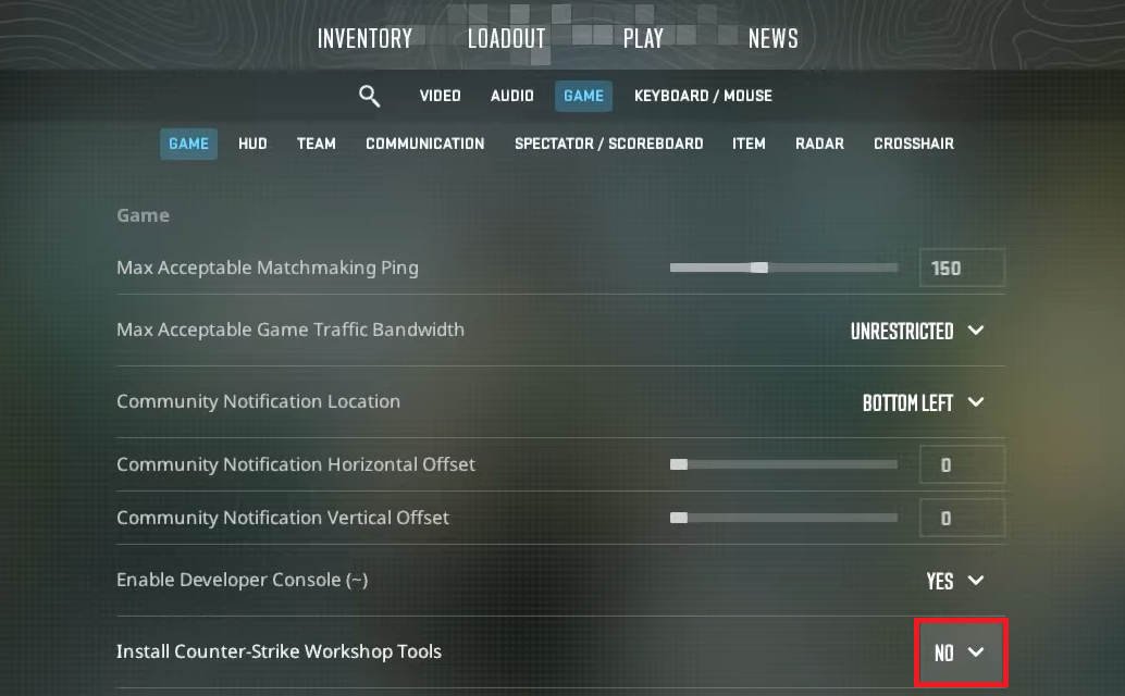 Enable Developer Console in Counter Strike 2 settings.