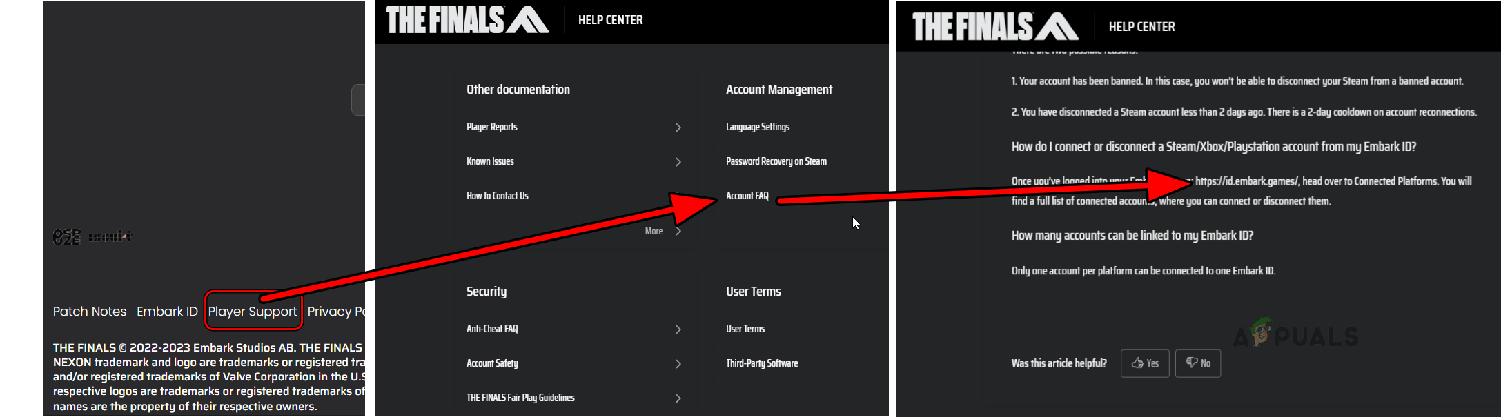 Open the Embark ID URL in a Browser