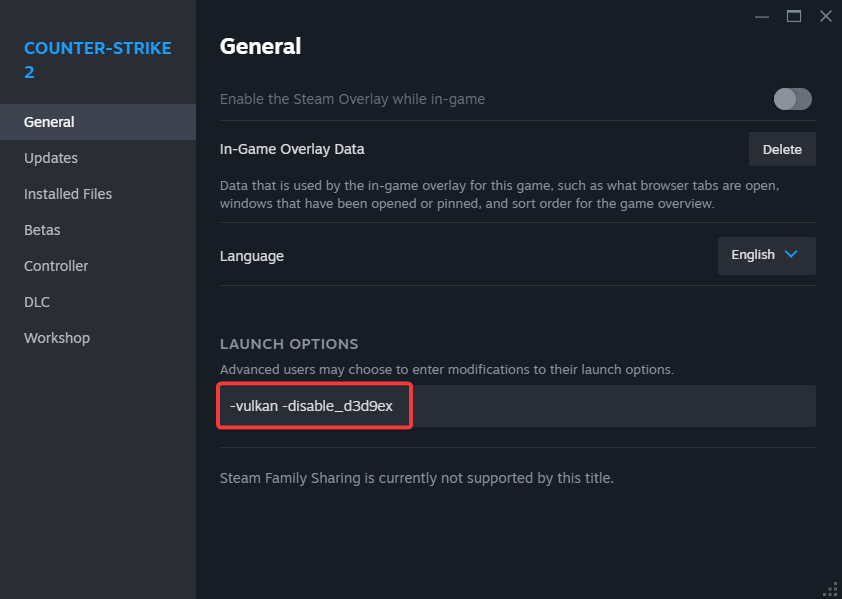 Switching to the Vulkan API