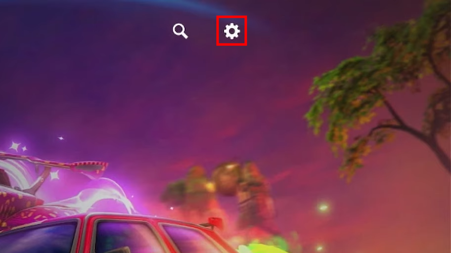 Settings icon on Playstation 5.