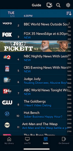Record the Show in the Xfinity Stream App