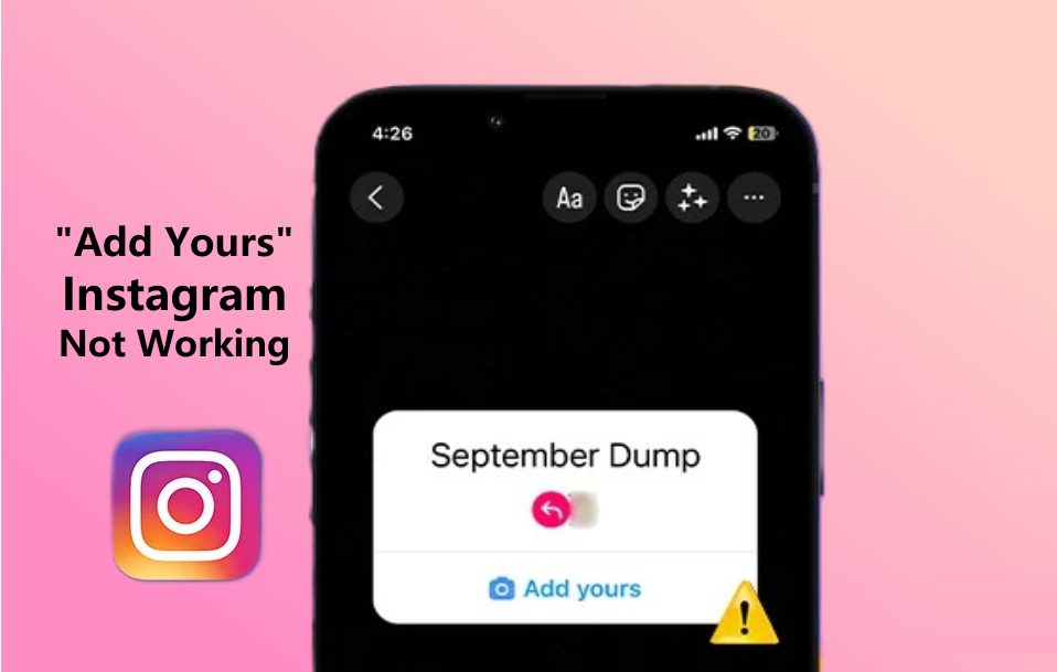 Fix 'Add Yours' Sticker Not Working on Instagram