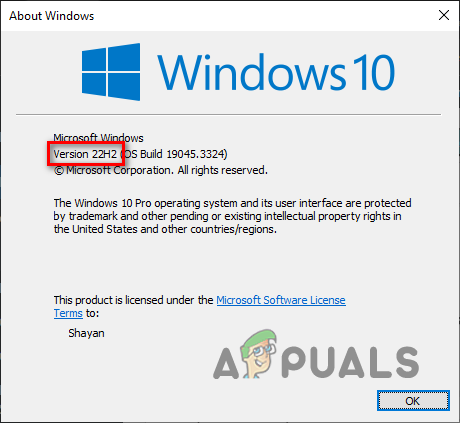 Checking the current Windows version