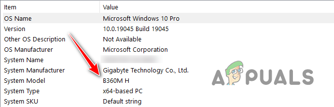 Checking the model of your Motherboard