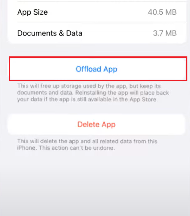 Offload app