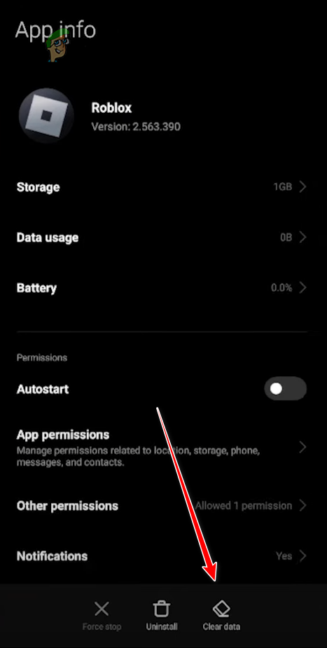 Clearing Roblox App Data