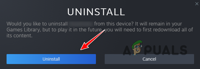 Confirming the Uninstall