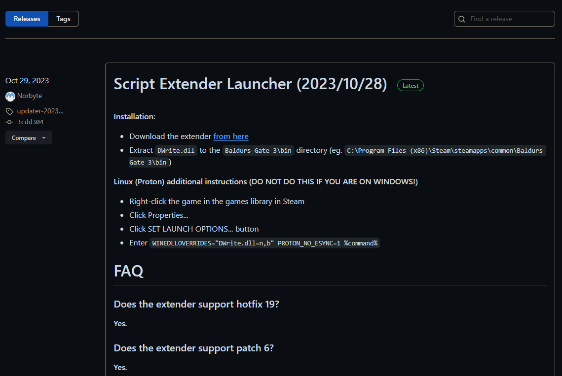 Norbyte GitHub repository page