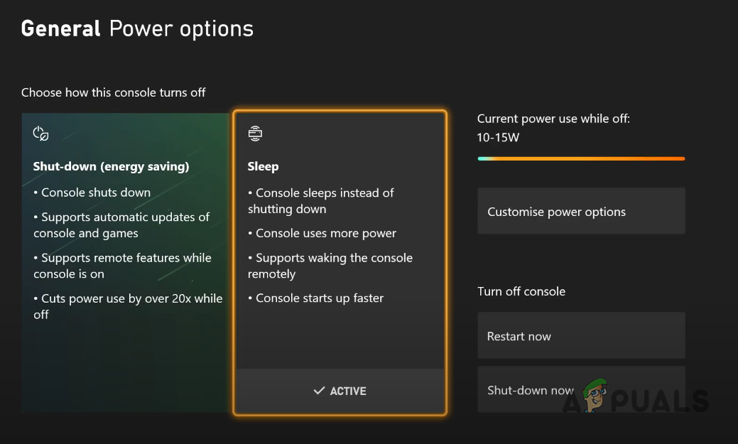 Disabling Energy Saving Mode on Xbox Series S/X