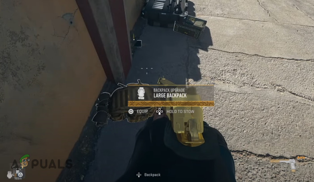 Finding a Large Backpack in DMZ