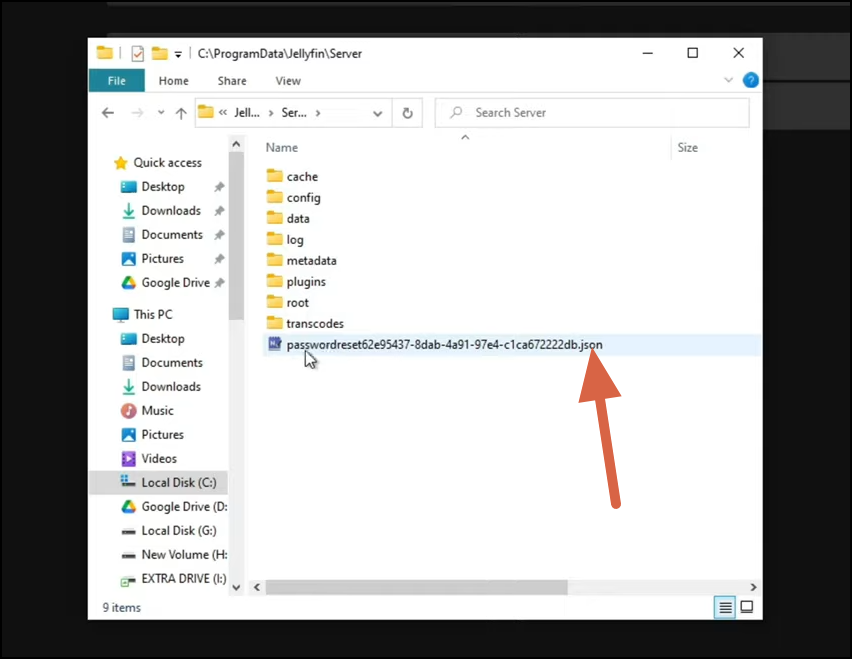 Head to File Location of JSON File