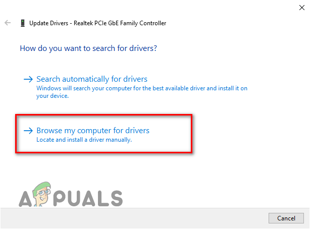 Manually updating drivers