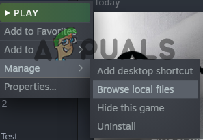Opening Location of CSGO Game Files through Steam