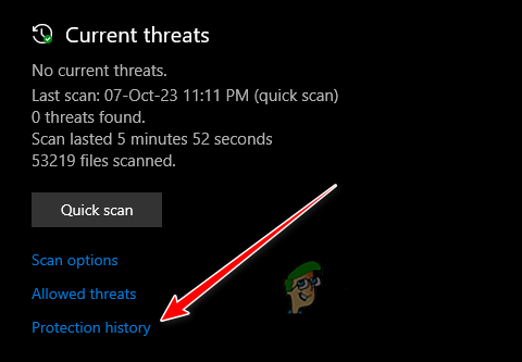 Opening Protection History