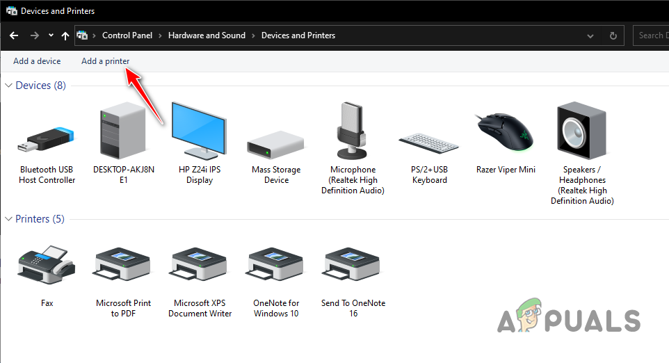 Reinstalling Printer