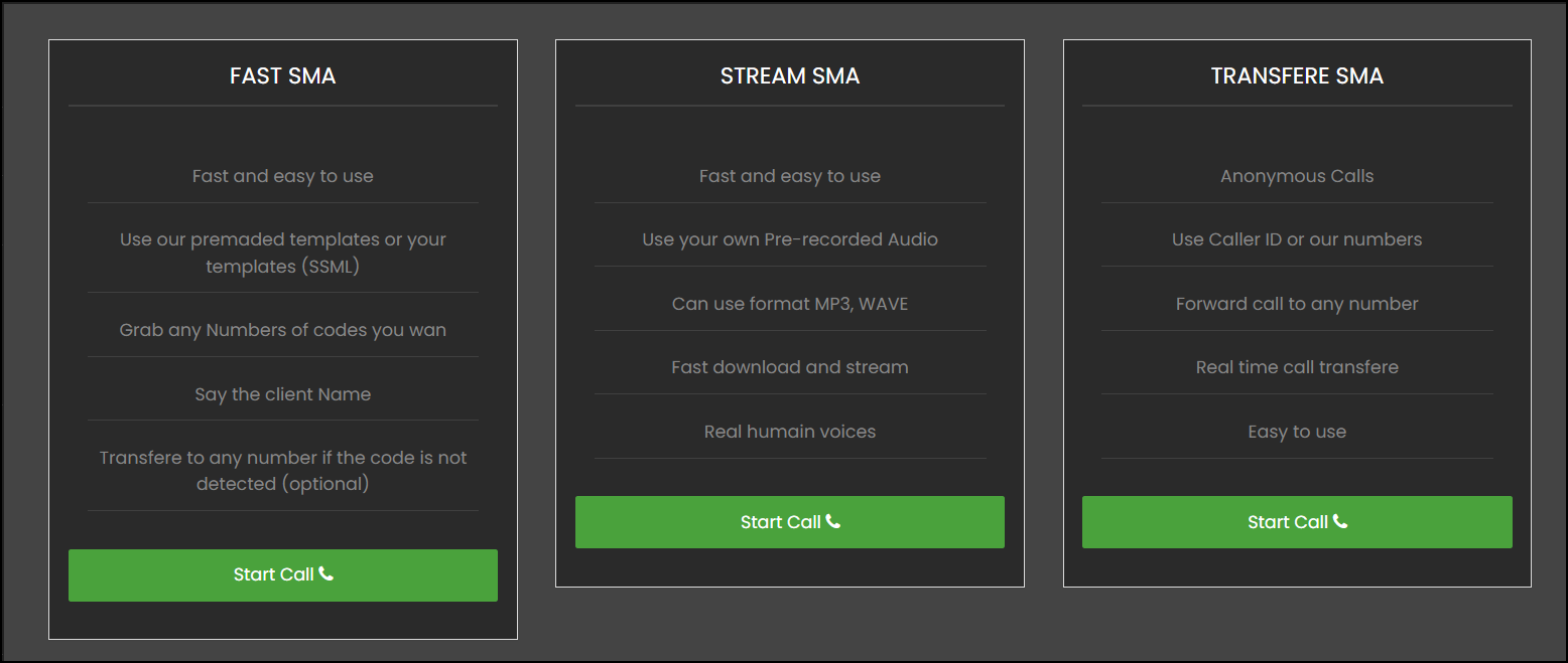 OTP/Call Bot Attack Options