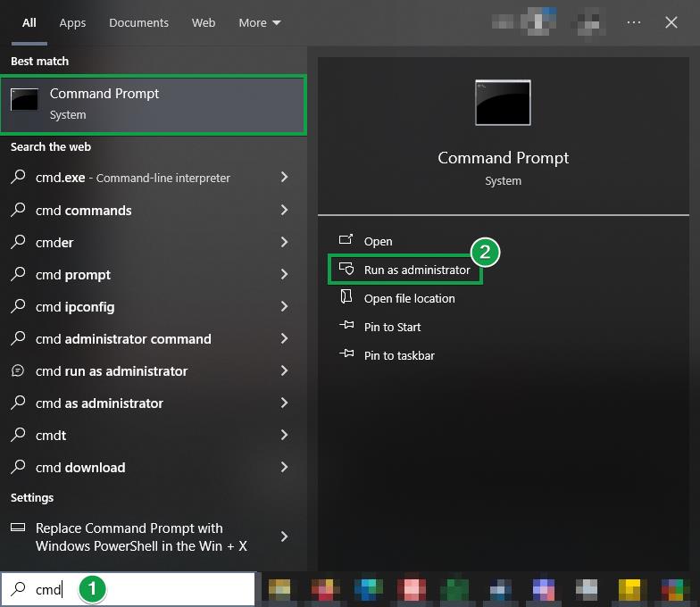 Run Cmd as administrator to make it elevated.