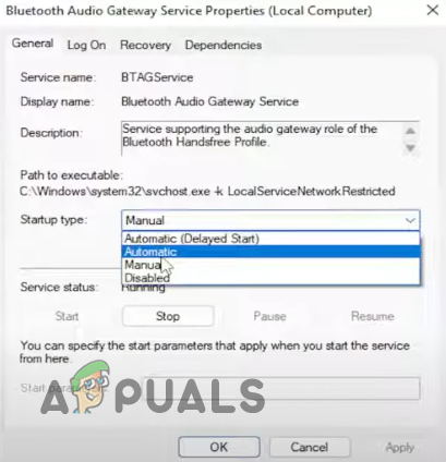 Starting Bluetooth Service