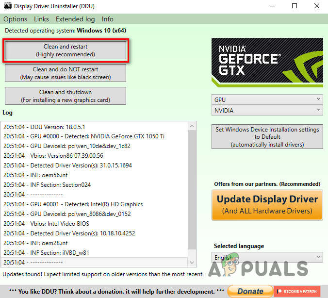 Uninstalling Drivers