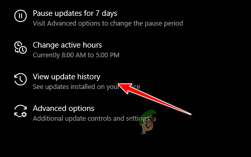 Viewing Update History