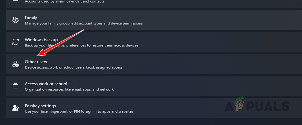 Navigating to Other Users in Windows