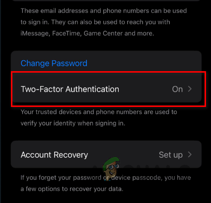 Enabling Two-Factor Authentication