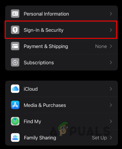 Navigating to Sign-in & Security
