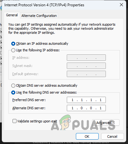 Changing DNS Server