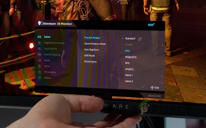 Changing Monitor Preset