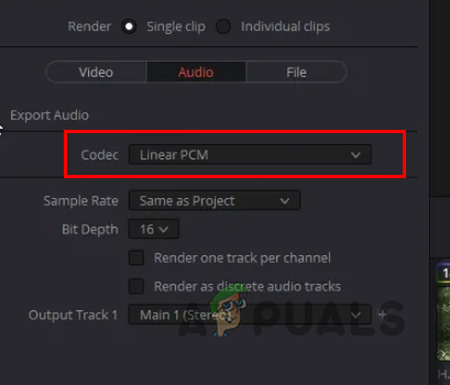 Changing Export Codec in DaVinci Resolve