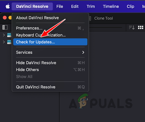Updating DaVinci Resolve
