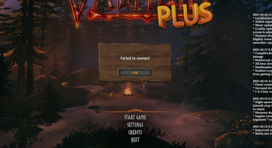 How to Fix ‘Failed to connect’ Error in Valheim?