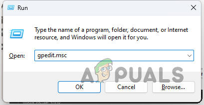 Opening Local Group Policy Editor