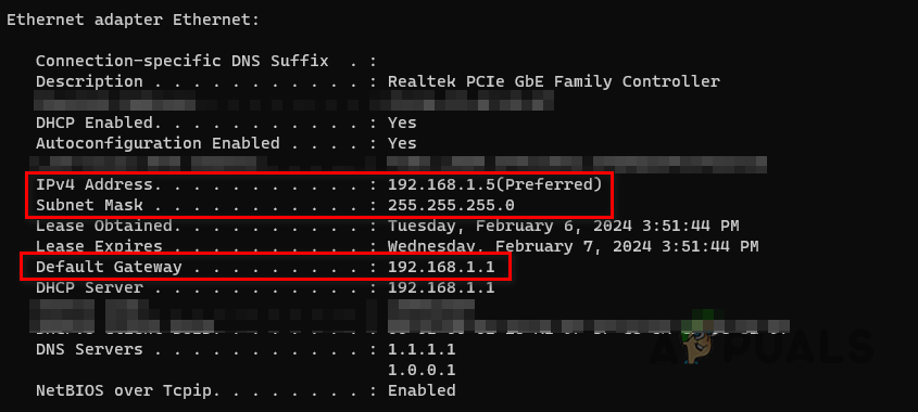IP Configuration Details