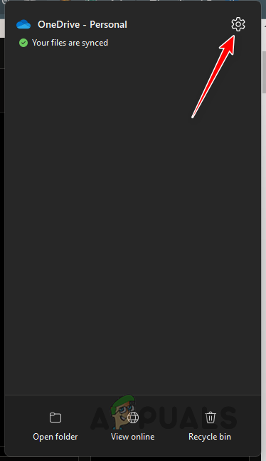 Navigating to OneDrive Settings