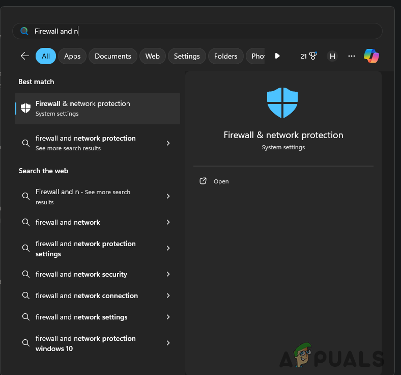 Opening Firewall and Network Protection