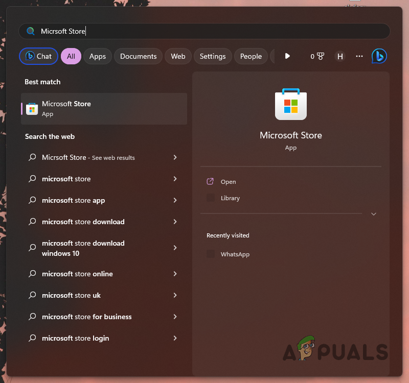 Accessing Microsoft Store