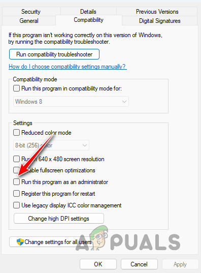 Running Palworld as Admin