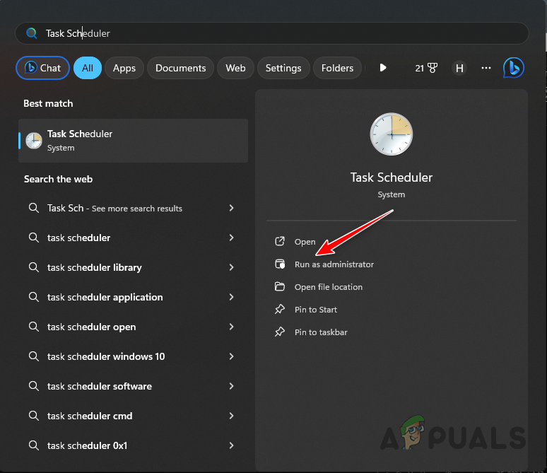 Running Task Scheduler as Admin