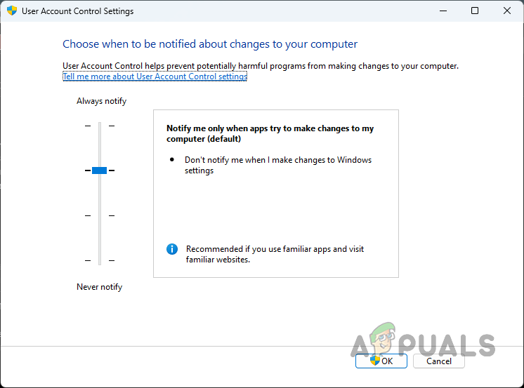 Enabling User Account Control