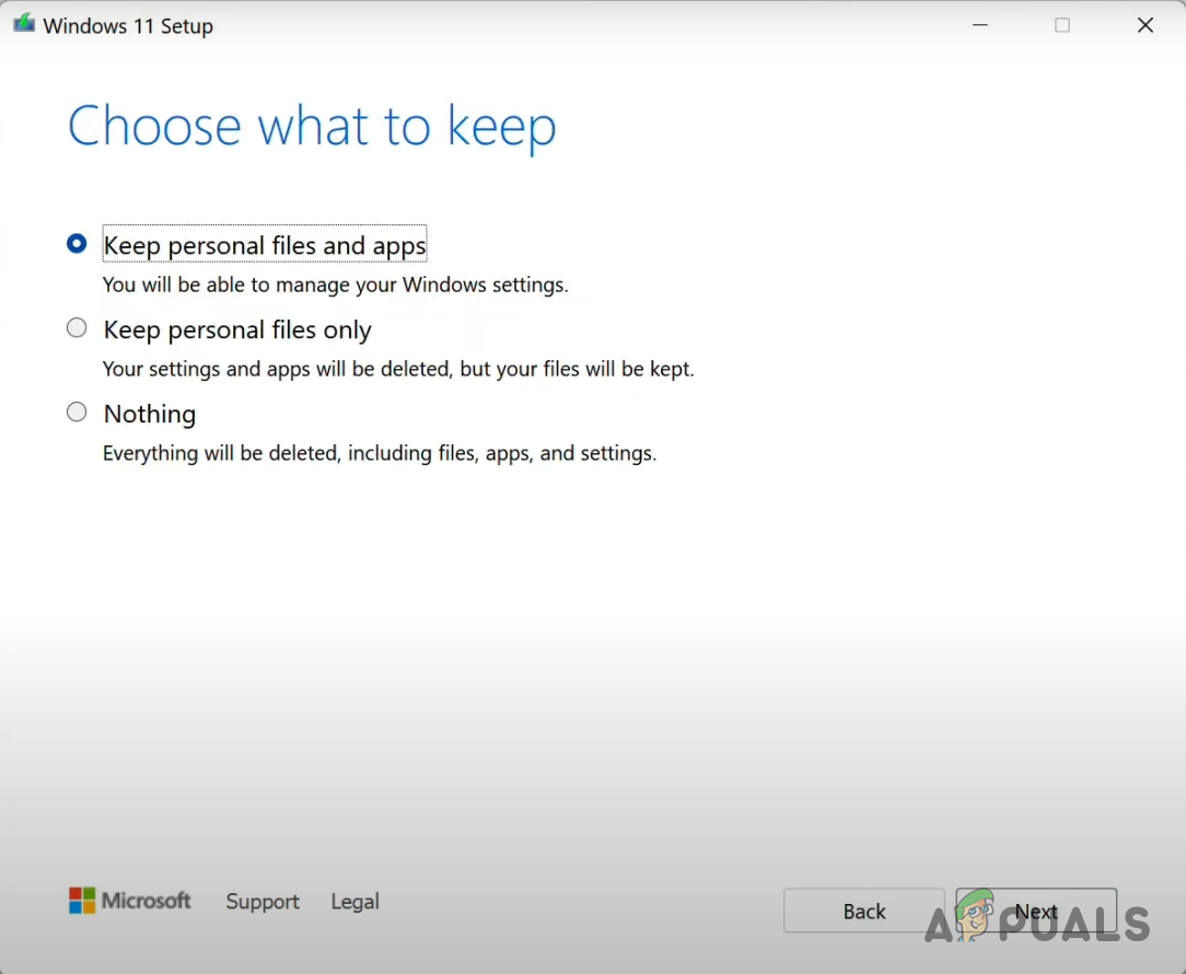 Choosing What Files to Keep