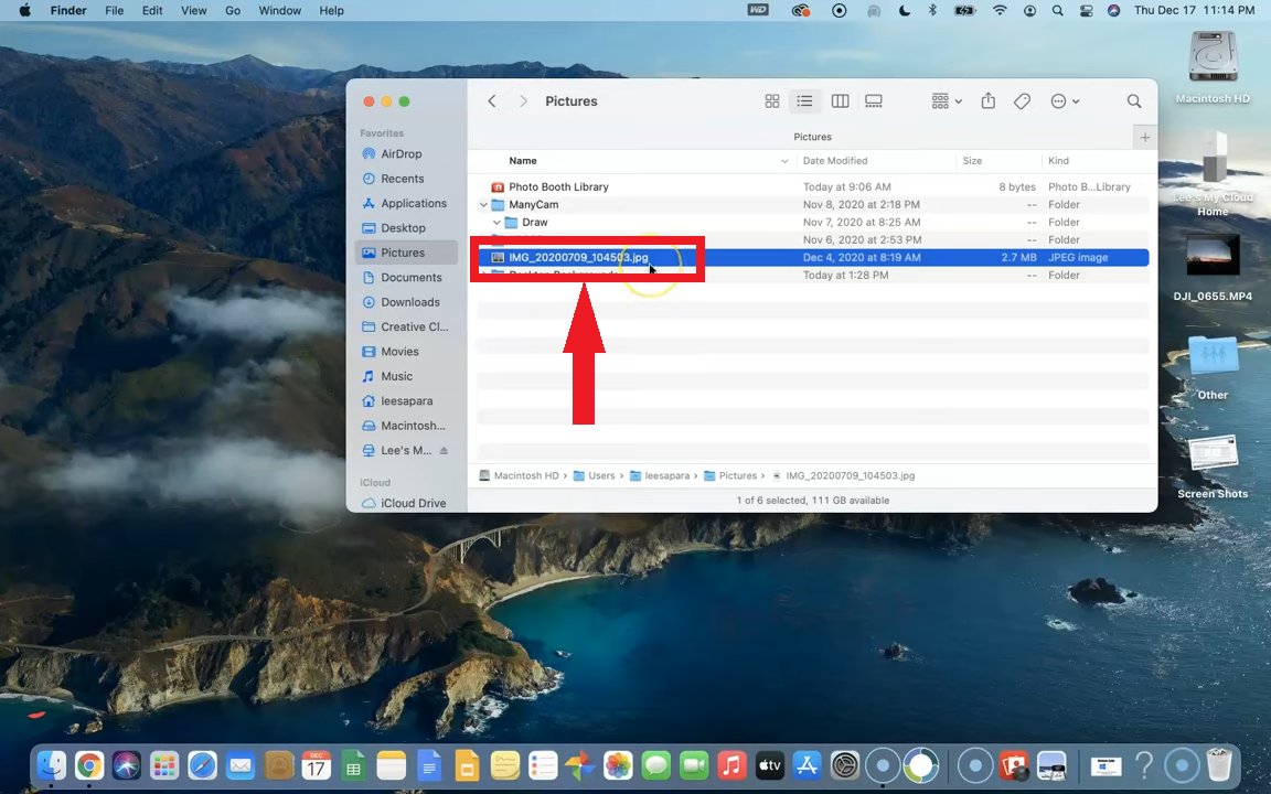 Open the image in Preview