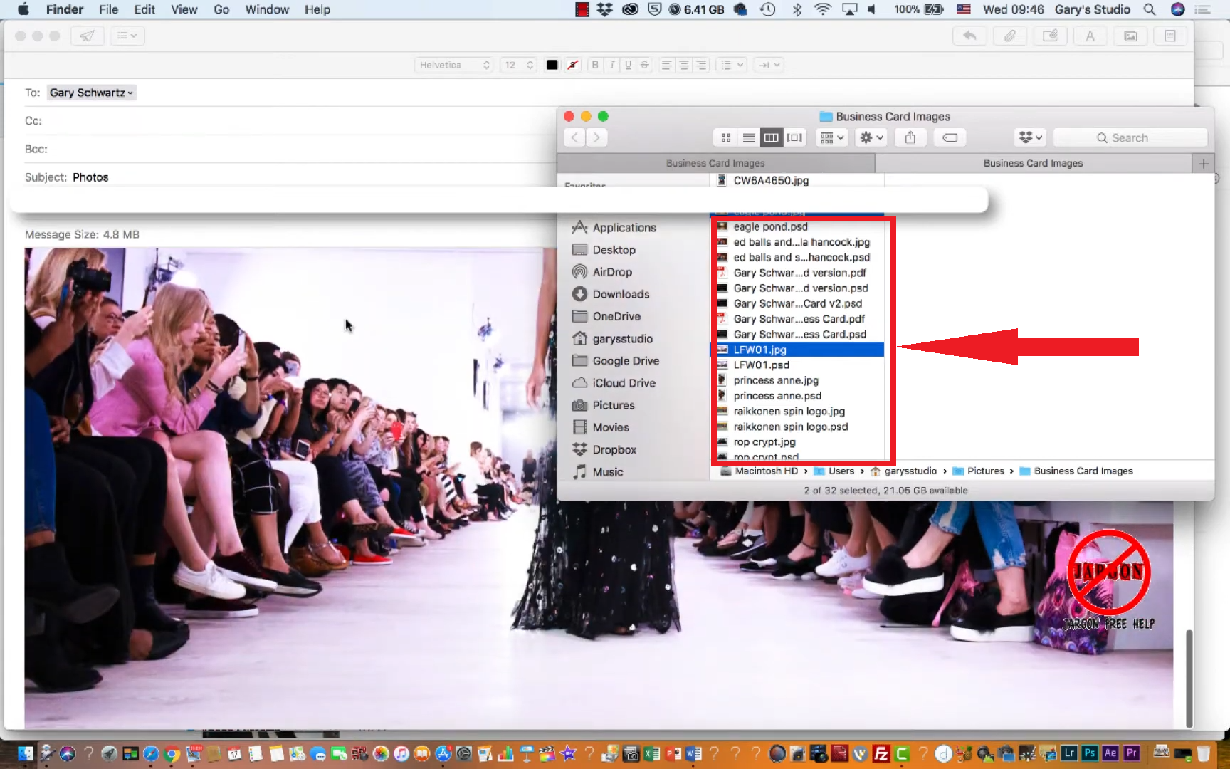 Add the Image as attachment