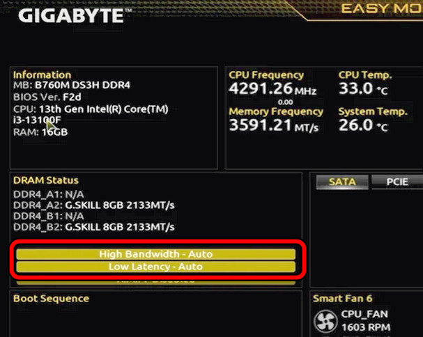 Disable Auto Low Latency and HIgh Bandwidth in the System's BIOS