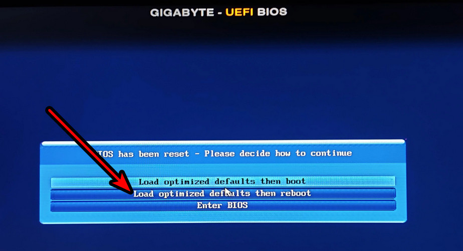 Reset BIOS and Load its Optimized Defaults