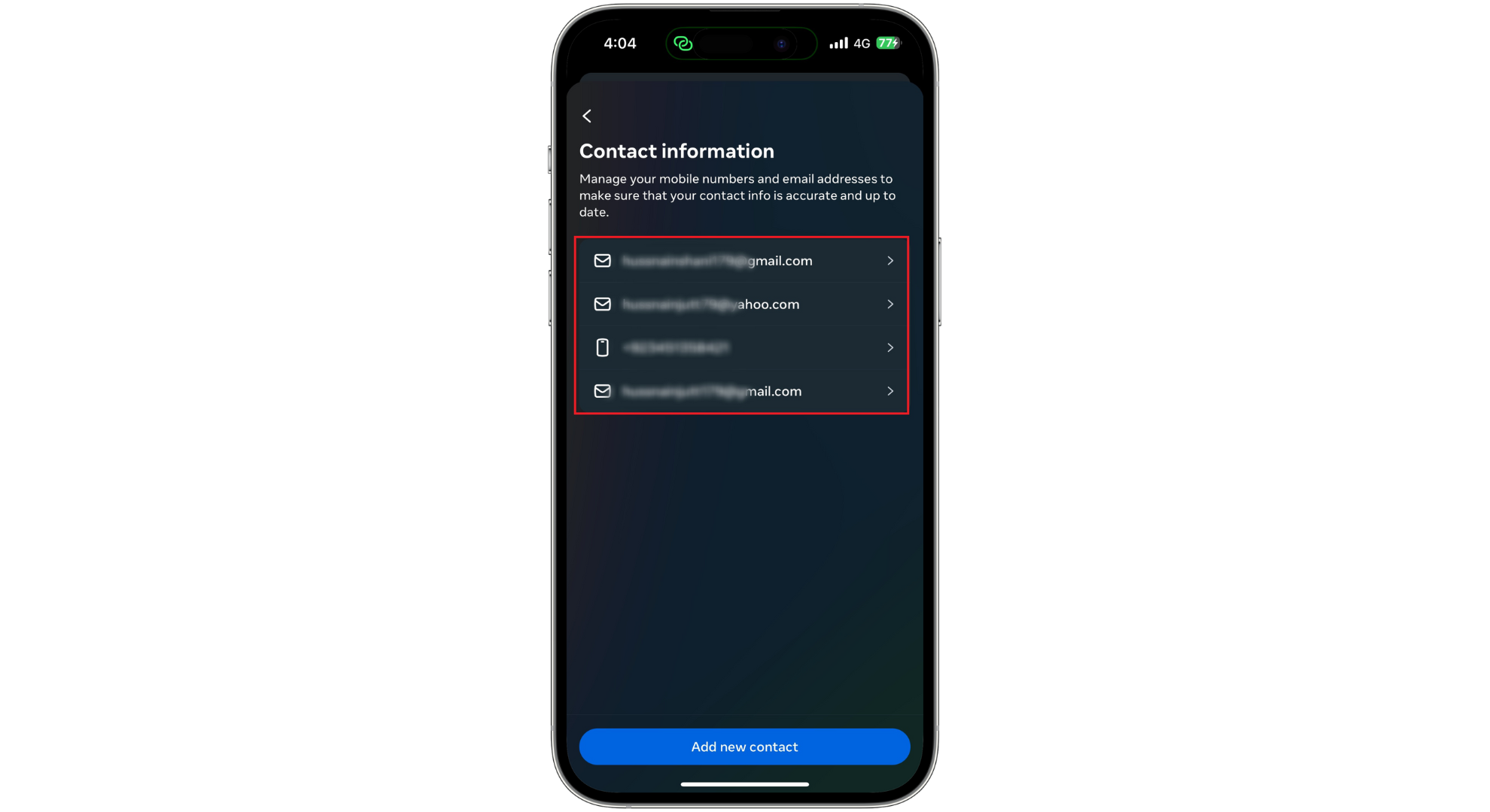 Make sure you provide all the information