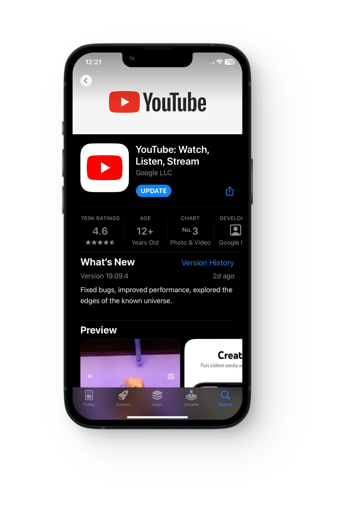 Updating App on iPhone