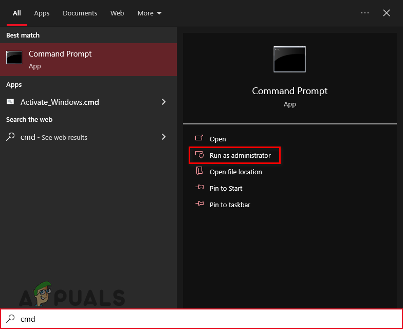 Opening Command Prompt as Administrator