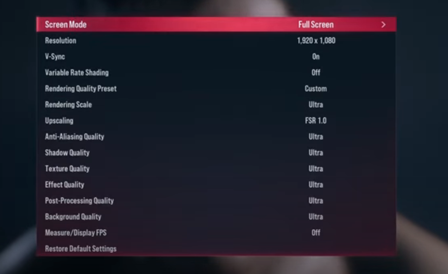 Adjusting Graphics Settings